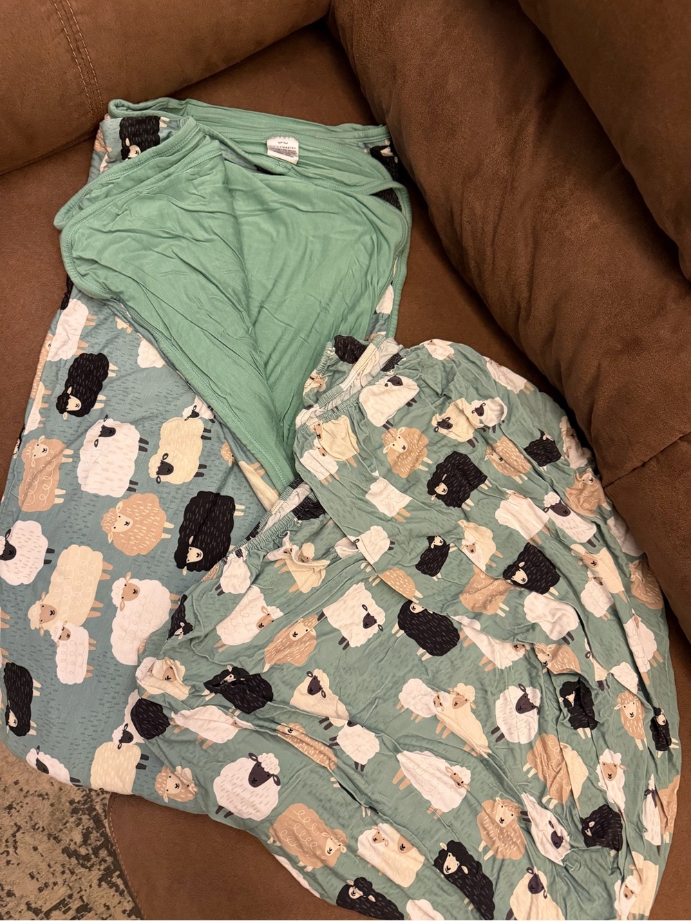 Little Sleepies Little Sheepies Cloud Blanket and Crib Sheet Set